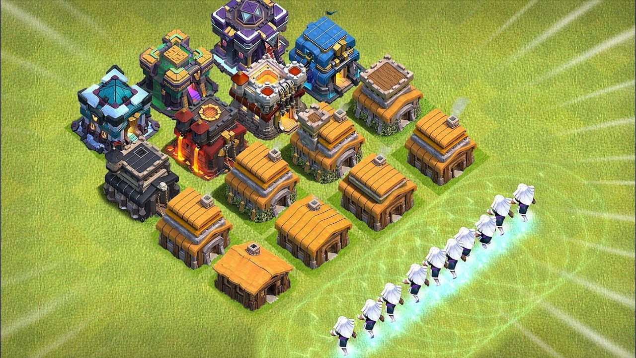 Electro Titan vs Every Tow Hall Max Defenc | Clash Of Clans