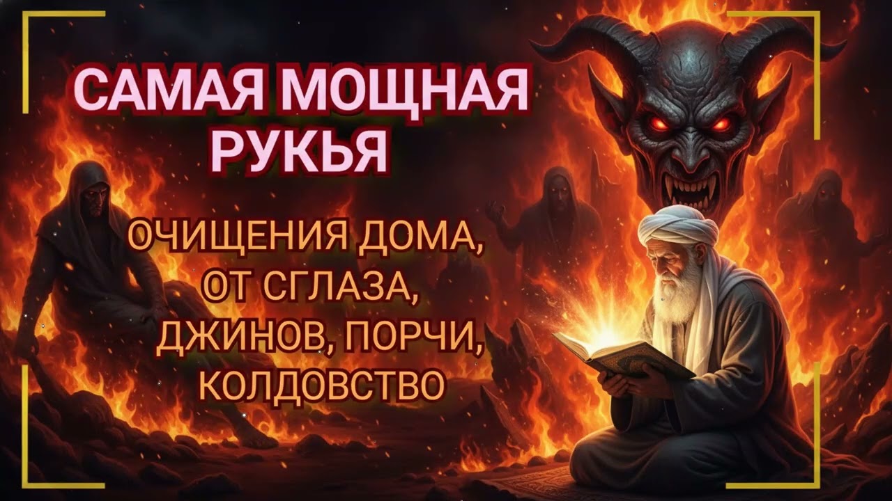 САМАЯ МОЩНАЯ РУКЬЯ ⚠️ СЛУШАЙ И ЗАЩИТИ СЕБЯ ОТ ДЖИННОВ, СГЛАЗА И СИЛЬНОГО НЕГАТИВА