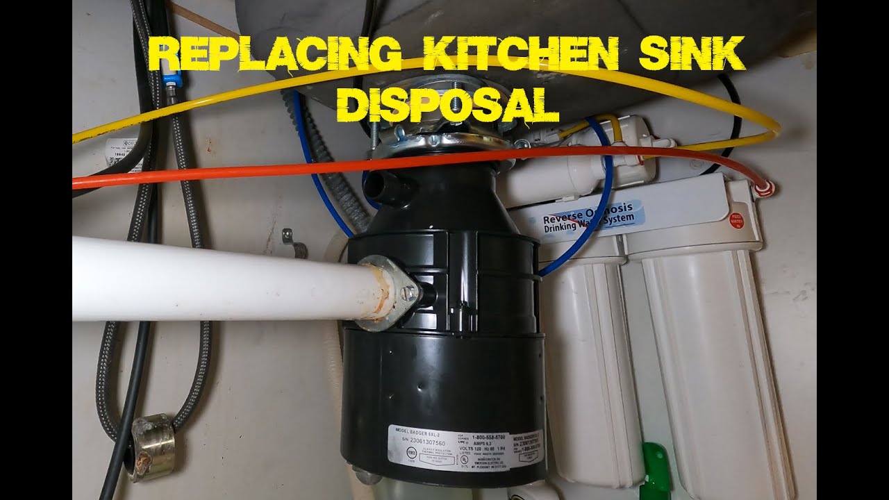 Replace under sink garbage disposal