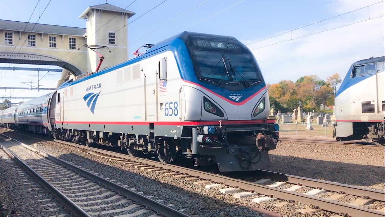 Amtrak & SLE Train Spotting @ The Old Saybrook Station #12