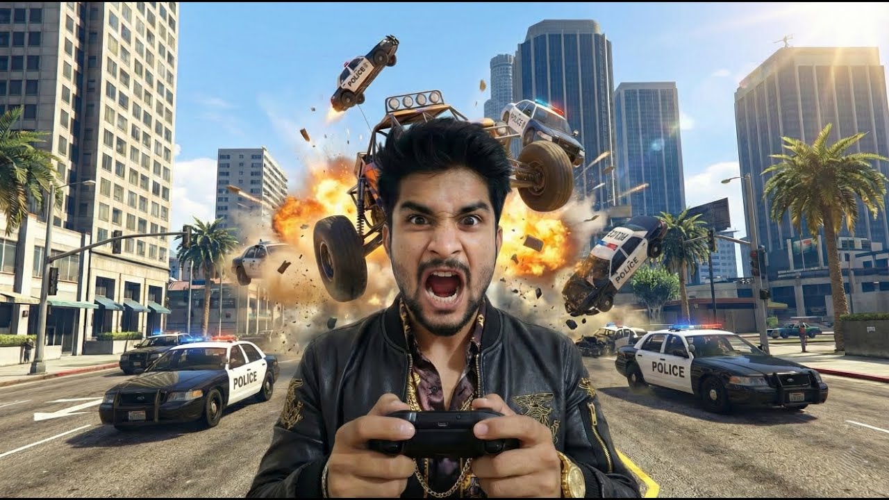 GTA 5 LIVE | 5-Star Wanted Level Until I Get Caught🚨