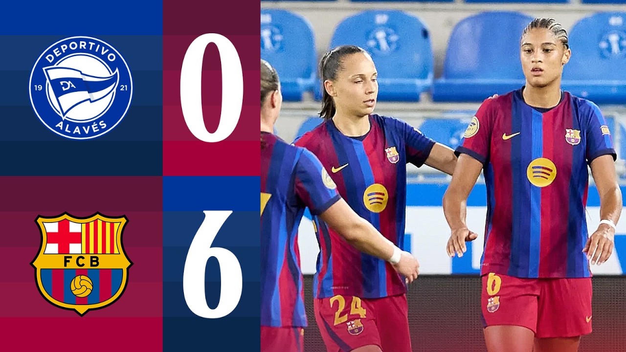 LIGA F | ALAVES 0 vs 6 FC BARCELONA 🔵🔴