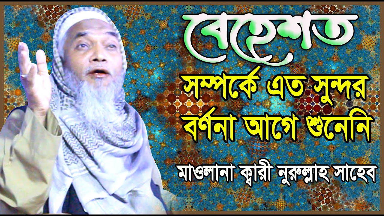 বেহেশত ও আল্লাহর দর্শন সম্পর্কে মনকাড়া ওয়াজ । মাওলানা ক্বারী নুরুল্লাহ । Mawlana  Qari Nurullah
