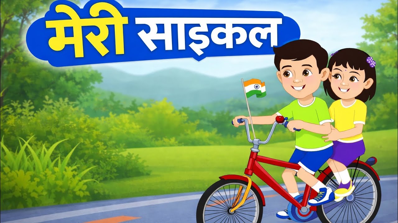 Meri cycle, मेरी साइकिल | kid's rhymes | cycle rhyme| nursery Rhymes, child song