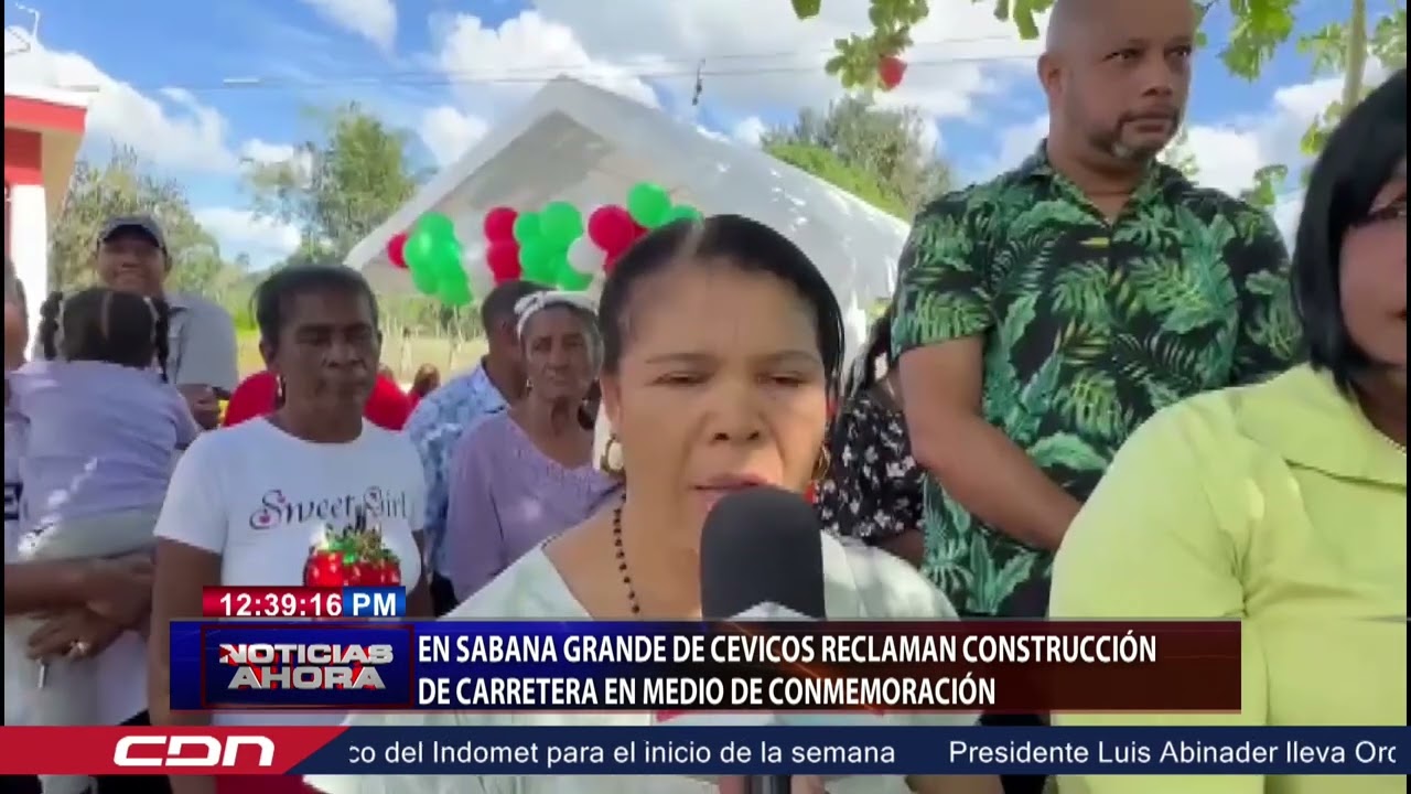 En Sabana Grande de Cevicos reclaman construcci&oacute;n de carretera en medio de conmemoraci&oacute;n