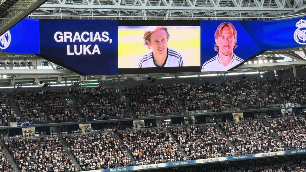 Despedida completa del 10 eterno del #realmadrid , LUKA MODRIC. Gracias por estos años de fantasía