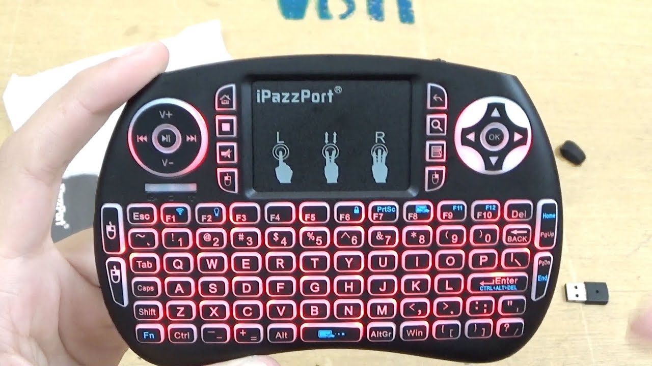 Mini teclado sem fio para smart TV / PC / PS3 / XBOX