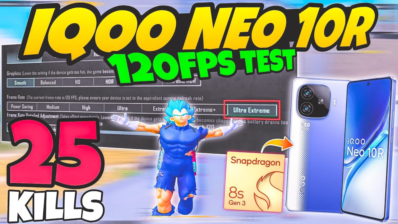 🔥iQOO Neo 10R BGMI: 120fps - Real-World Performance Showdown!!