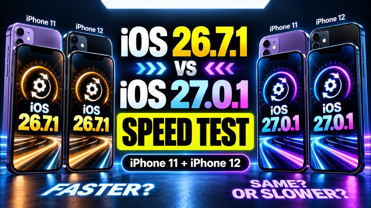 Тест скорости: iOS 27.0.1 против iOS 26.7.1: приложения открываются на 30% быстрее?