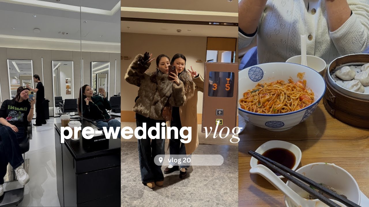 vlog 20: one week countdown to my wedding & reuniting with my besties