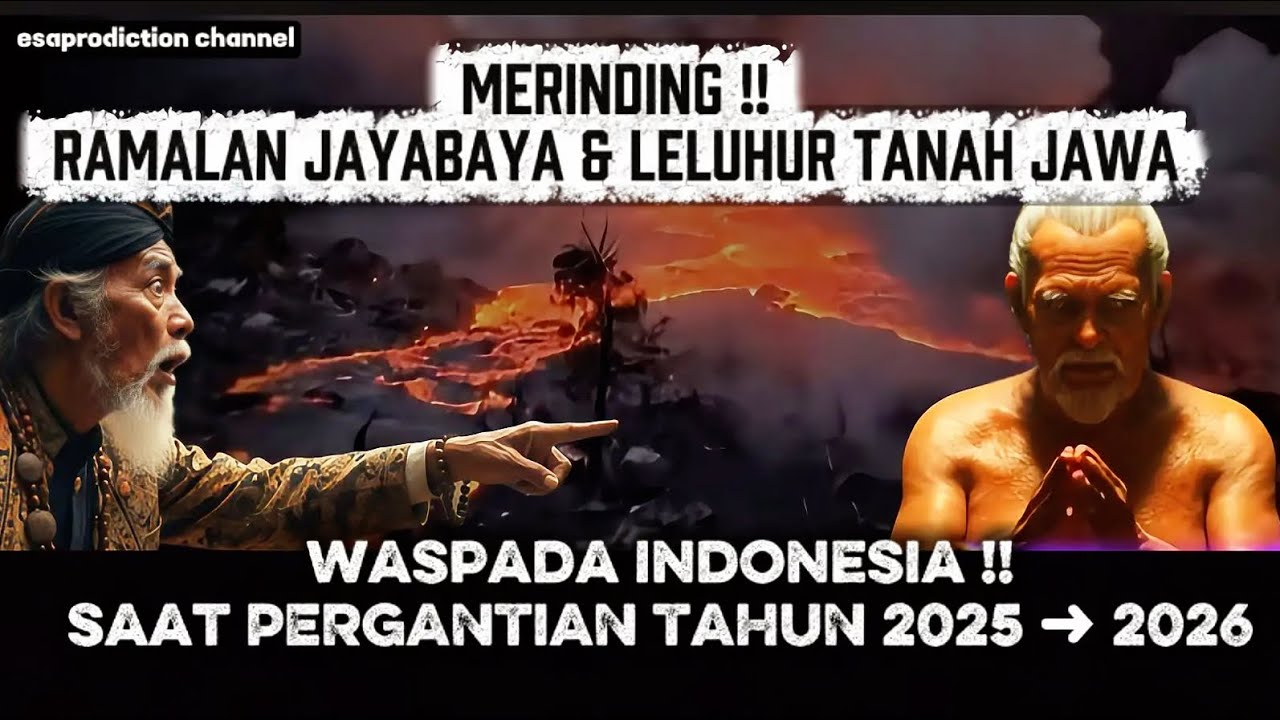 MERINIDING RAMALAN JAYABAYA & LELUHUR TANAH JAWA - WASPADA SAAT PERGANTIAN THN 2025 -  2026
