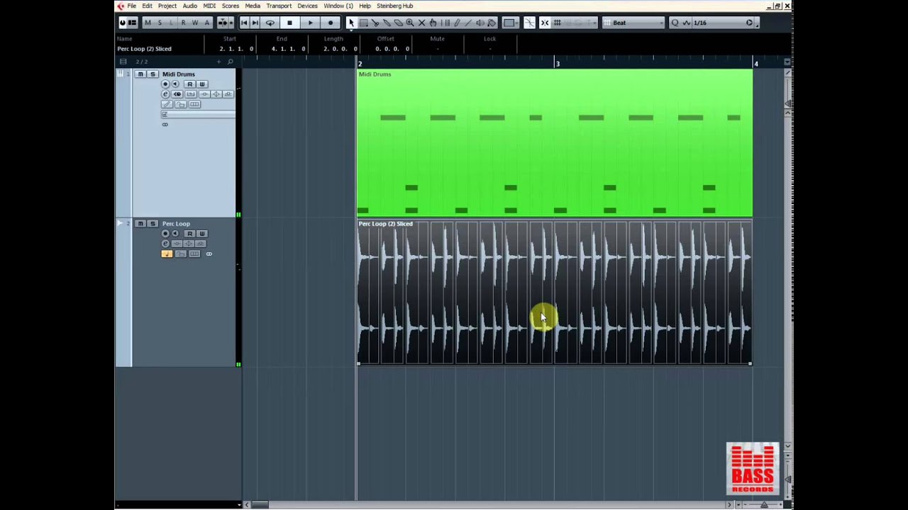 Работа с грувами в Cubase