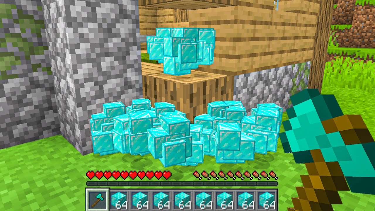MINECRAFT ale z BLOKÓW WYPADAJĄ LOSOWE PRZEDMIOTY! 😱