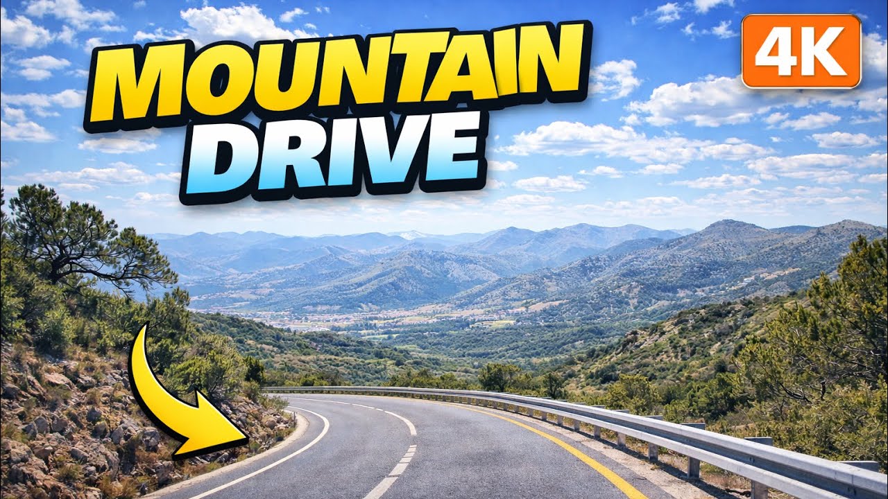 Insane Downhill Drive With Endless Mountain Views • 4K