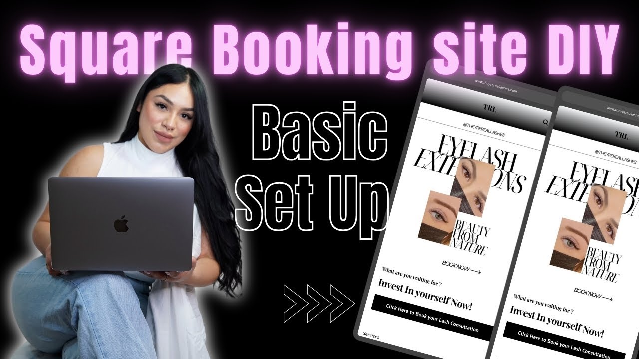 Настройка сайта Square Booking для мастеров по наращиванию ресниц и бьюти-специалистов | Чистый и...