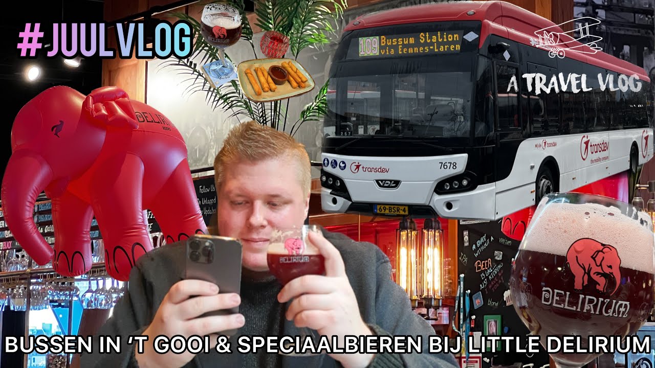 VOOR DE LAATSTE KEER BIJ LITTLE DELIRIUM OP AMSTERDAM CS en tour door ‘t Gooi | 