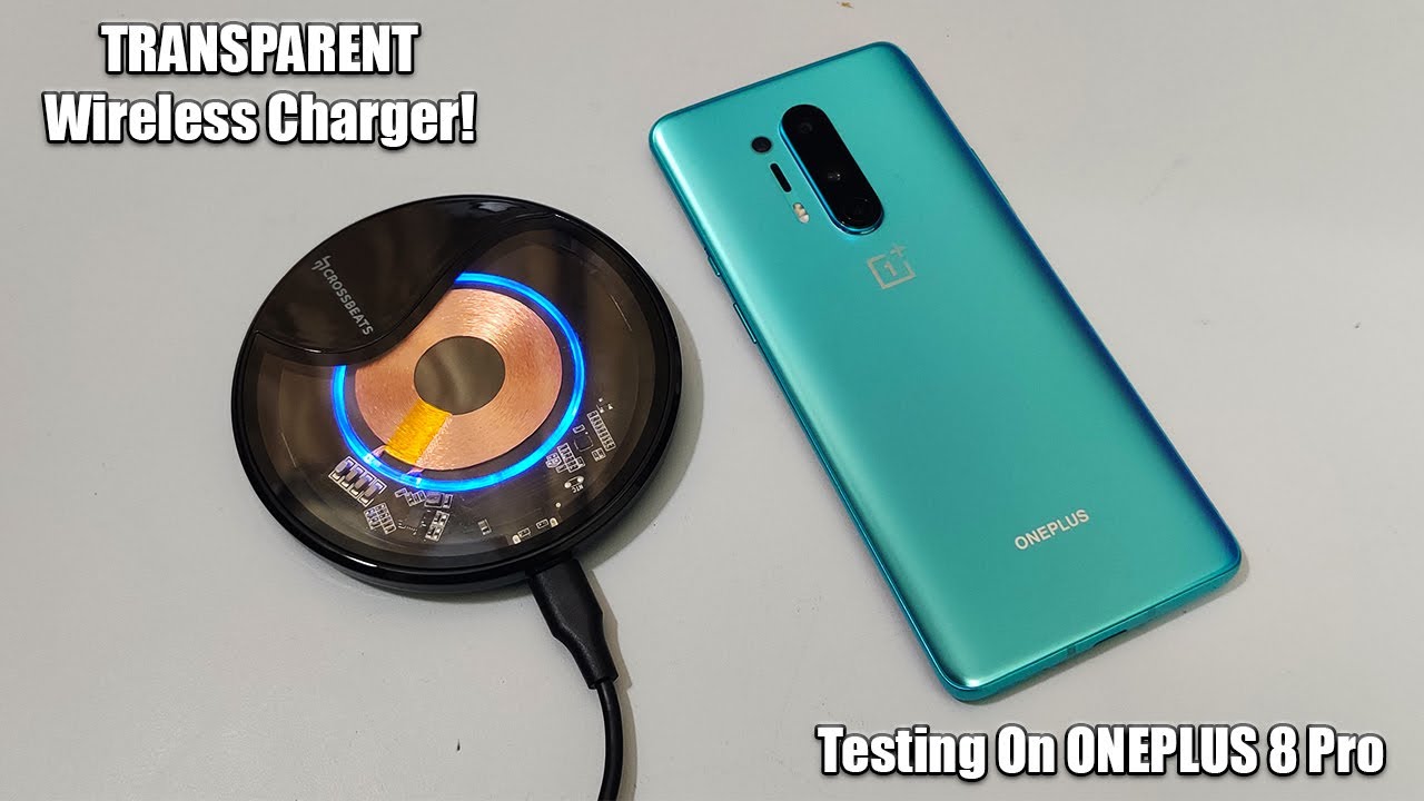 TRANSPARENT FAST Wireless Charger | BEST Qi Wireless Charger | Testing ONEPLUS 8 Pro with this |