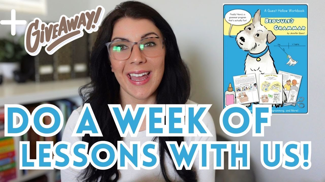 Homeschool Grammar Curriculum - Beowulf Grammar from Guest Hollow Week of Lessons