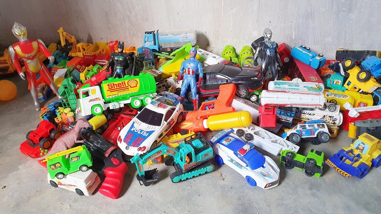 Mainan Sangat Banyak🤩, Mobil Mobilan Truk, Ambulan, Mobil Polisi, Mobil Balap, Beko, Mobil Box, Tayo