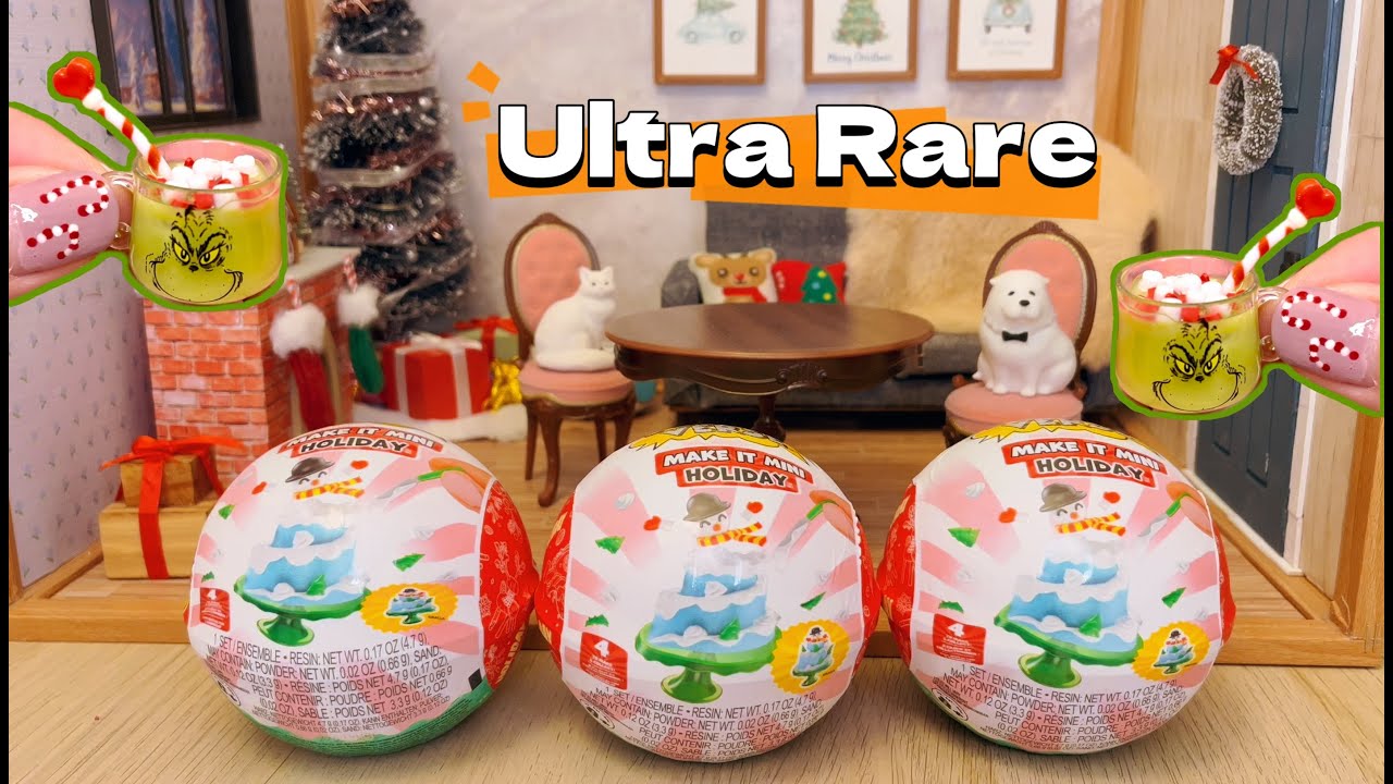 Unboxing & DIY | Miniverse MAKE IT MINI Holiday Series 3 2025 - 2 Styles  & Ultra Rare The Grinch  🎄