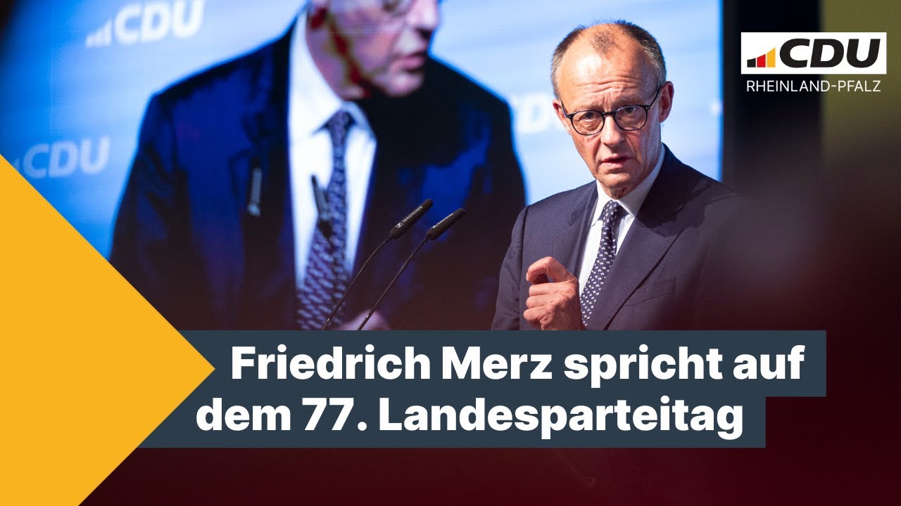 Rede von Bundeskanzler Friedrich Merz beim Landesparteitag 2025