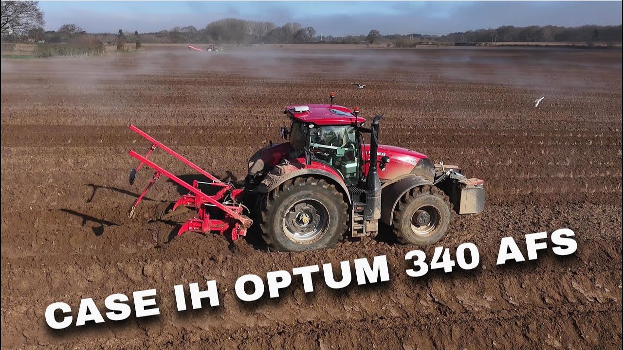 4Kᵁᴴᴰ March 2025: HFN ridging up with a Case IH 340 Optum AFS CVX drive tractor.