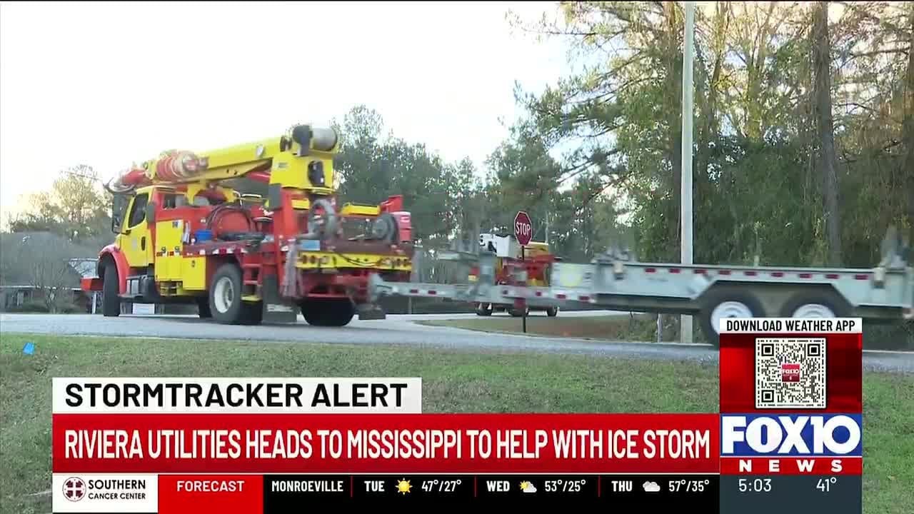 Baldwin County power crews head to Mississippi to help restore power after winter