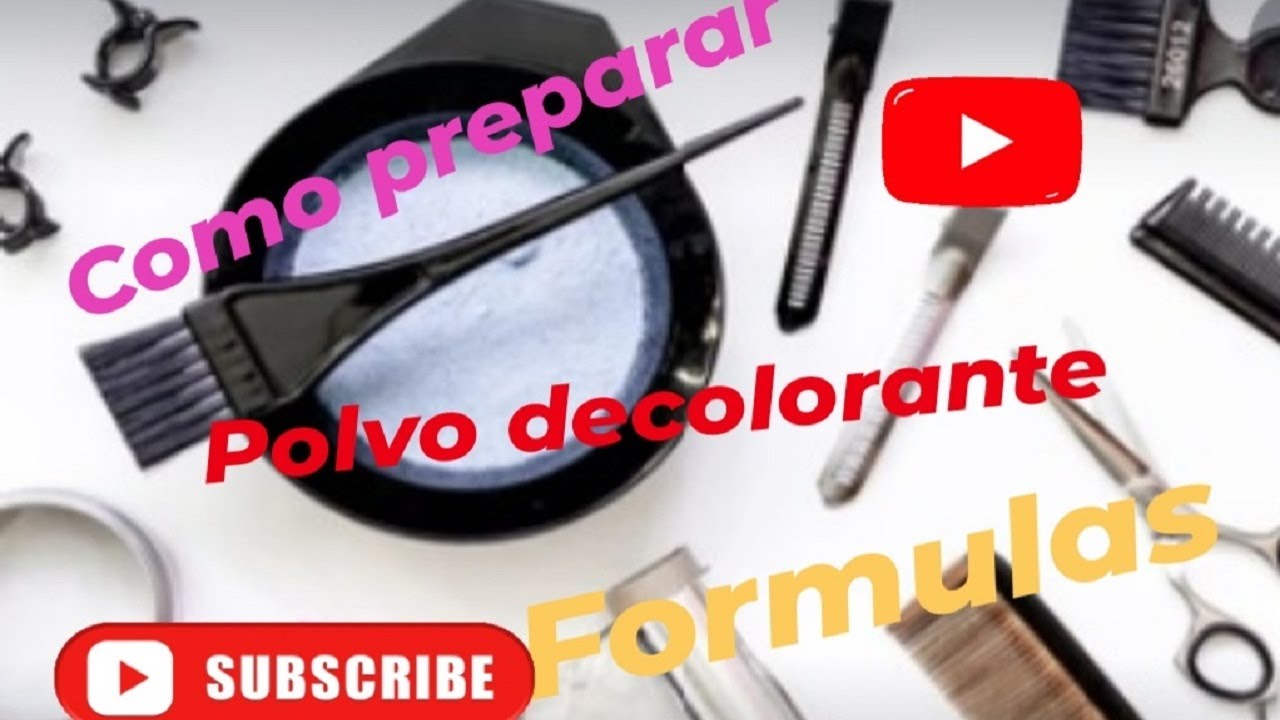 Polvo decolorante / como preparar polvo decolorante /formulas / teacher belleza