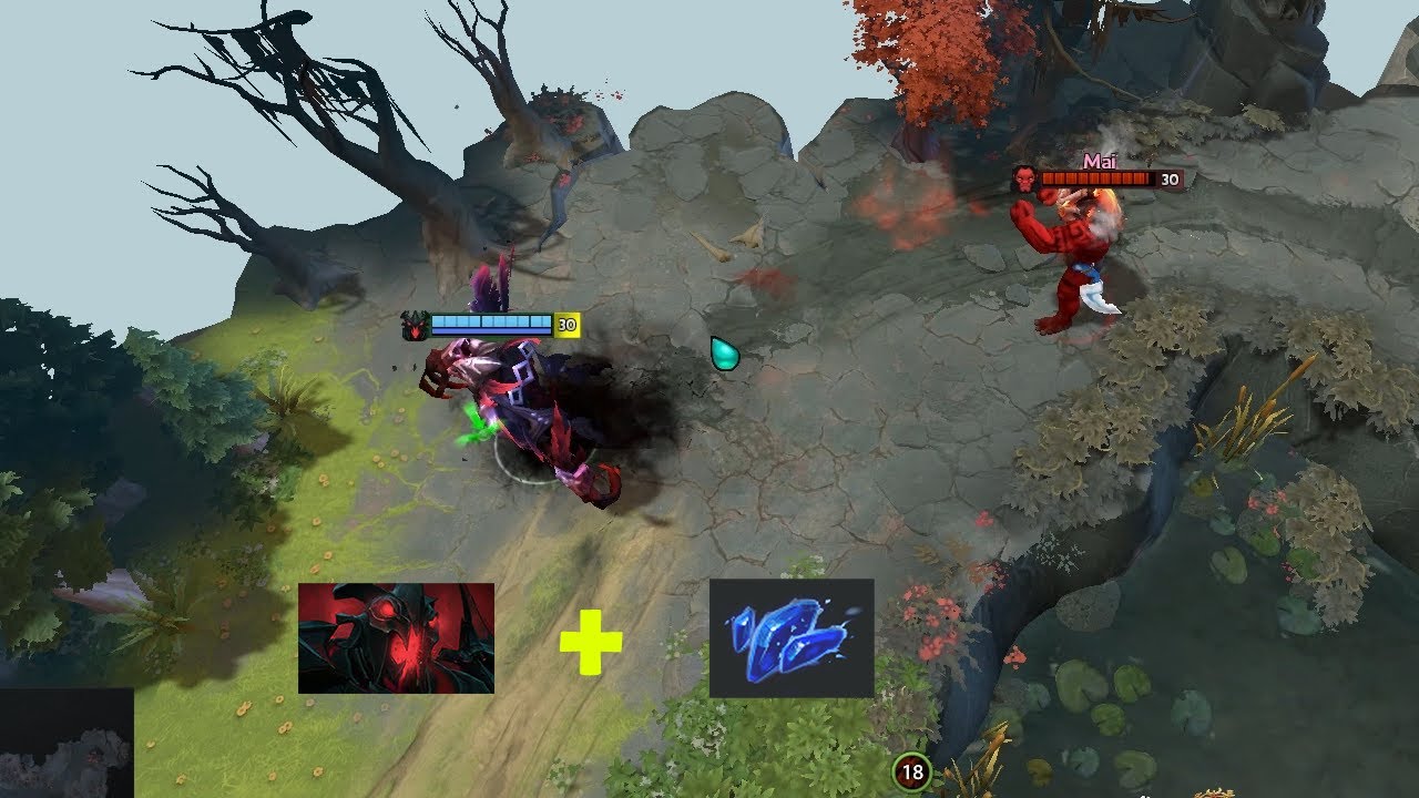 Shadow Fiend new Aghanim's Shard - Dota2 patch 7.30c #Shorts