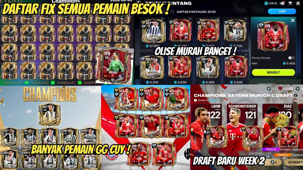 DAFTAR RESMI PEMAIN BARU BESOK ADA OLISE NEUER MURAH BANGET PREDIKSI SHARD PEMAIN WEEK 2 FC 26