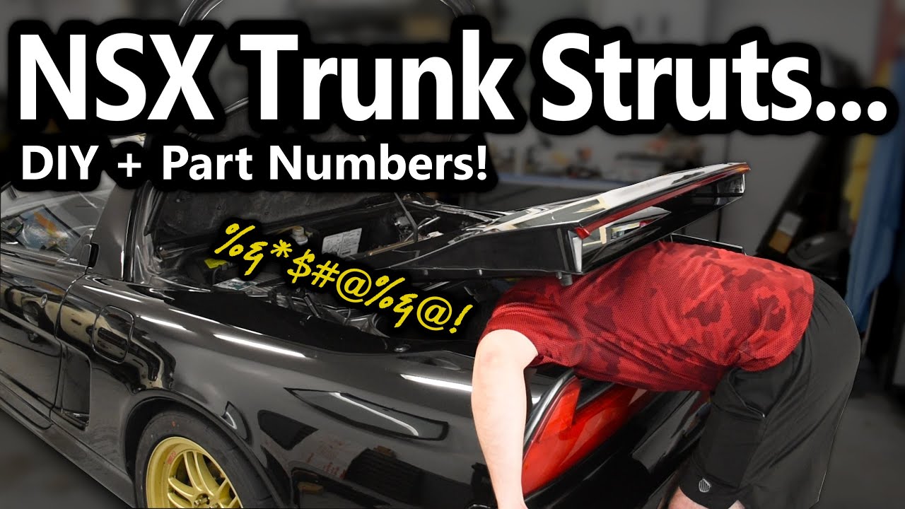 NSX DIY - Trunk Strut Replacement (before it tries to eat you, lol)