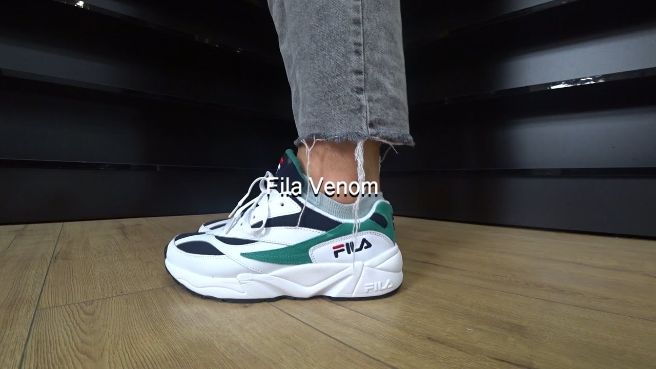 Fila Venom 1RM00584-143 (White-Green) Onfeet Review | sneakers.by