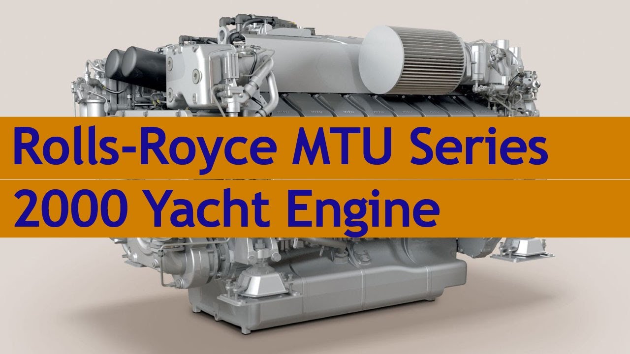 Rolls Royce MTU Series 2000 Yacht Engine Upgraded