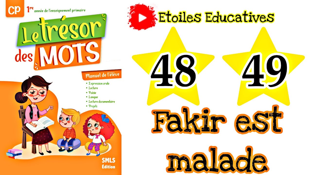 Fakir est Malade page 48 page 49 | Trésor des mots CP page 48 page 49 #Apprendre_Français_Facile