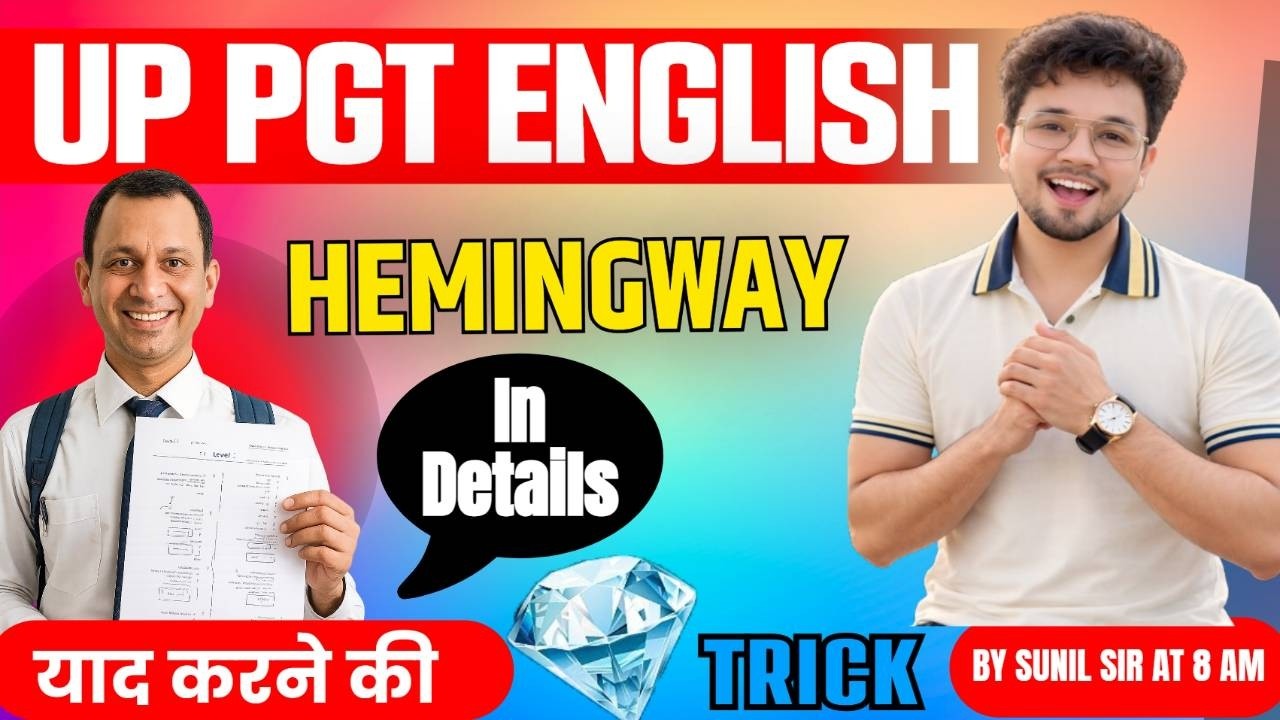 UP PGT HEMINGWAY BIOGRAPHY II HEMINGWAY BIOGRAPHY II 200 MCQS ON HEMINGWAY II UP TGT PGT ENGLISH