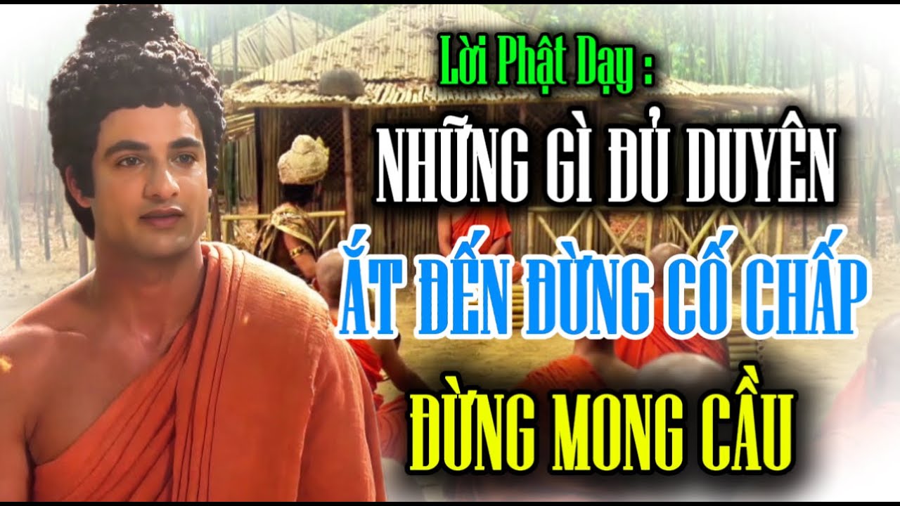 Lời Vàng Phật Dạy : Những Gì Đủ Duyên Ắt Sẽ Đến Đừng Cố Chấp Đừng Mong Cầu