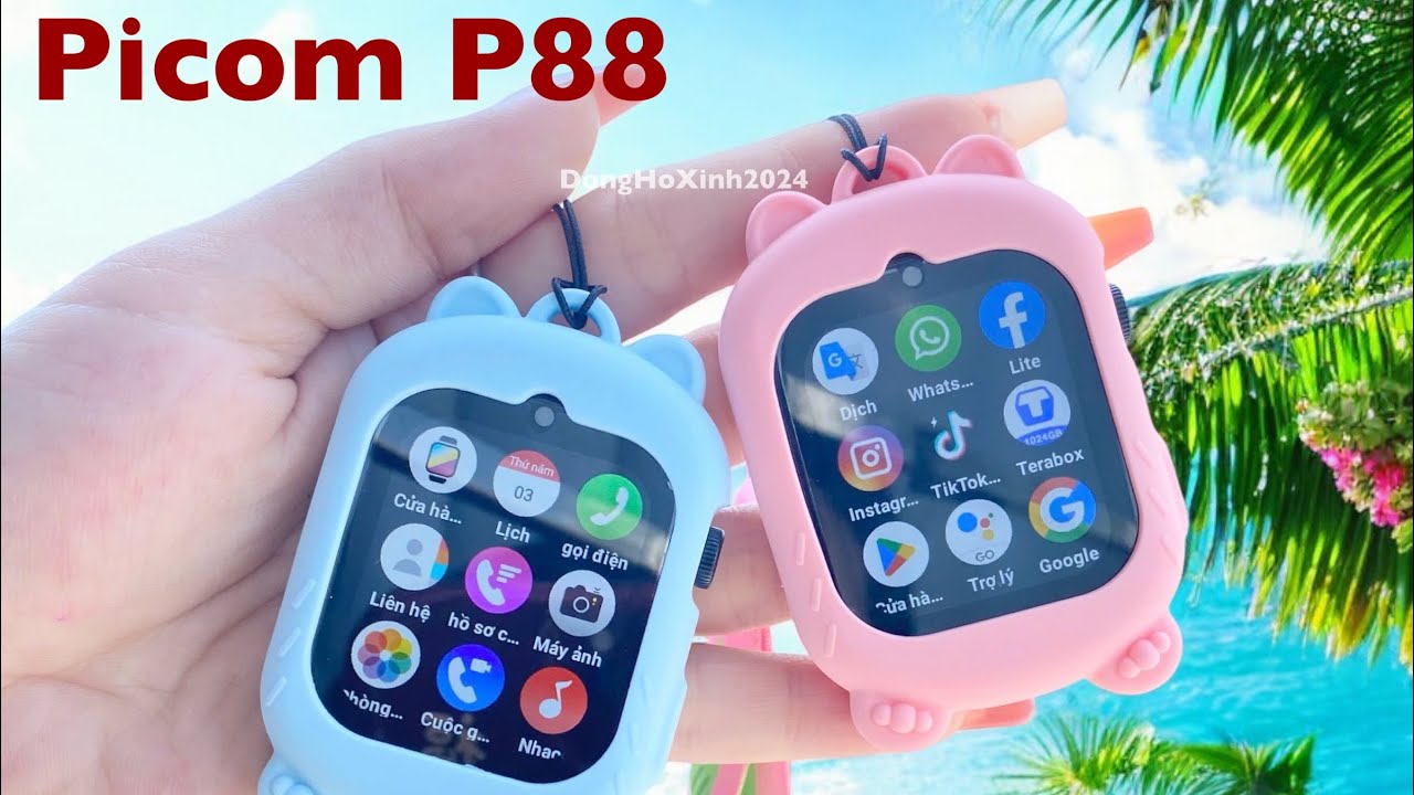 Đồng hồ định vị Học sinh Picom P88 gắn sim Lướt Tiktok. Hướng dẫn cài đặt Chi tiết Đồng hồ Picom P88