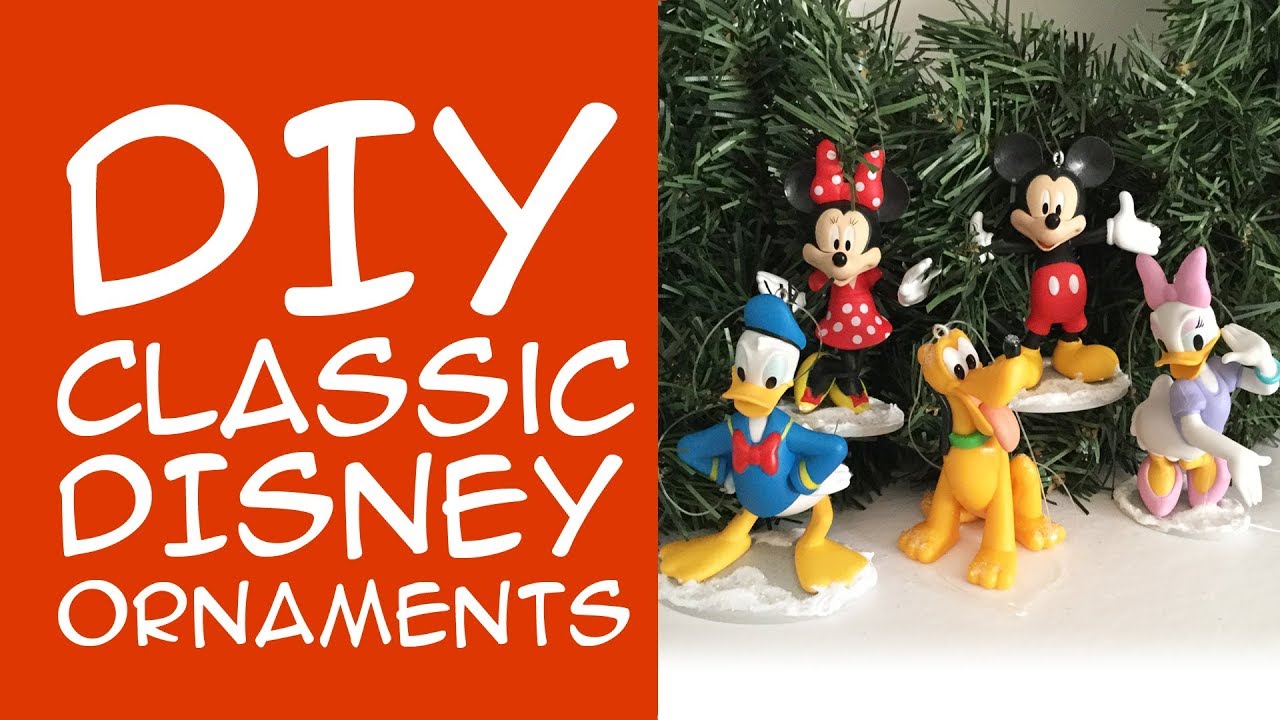 DIY Disney Ornaments - Classic Characters (For Disney Fans) CraftyMcFangirl.com Tutorial