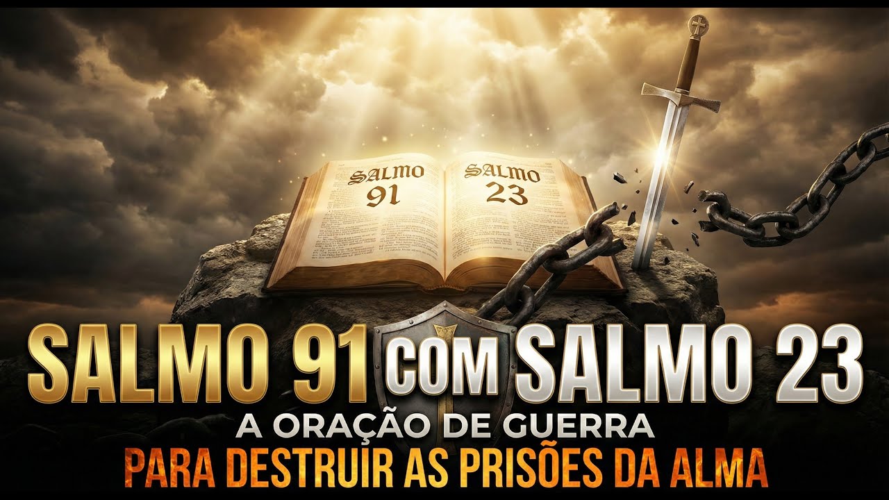 🔥⚔️ SALMO 91 COM SALMO 23: A ORAÇÃO DE GUERRA PARA DESTRUIR AS PRISÕES DA ALMA