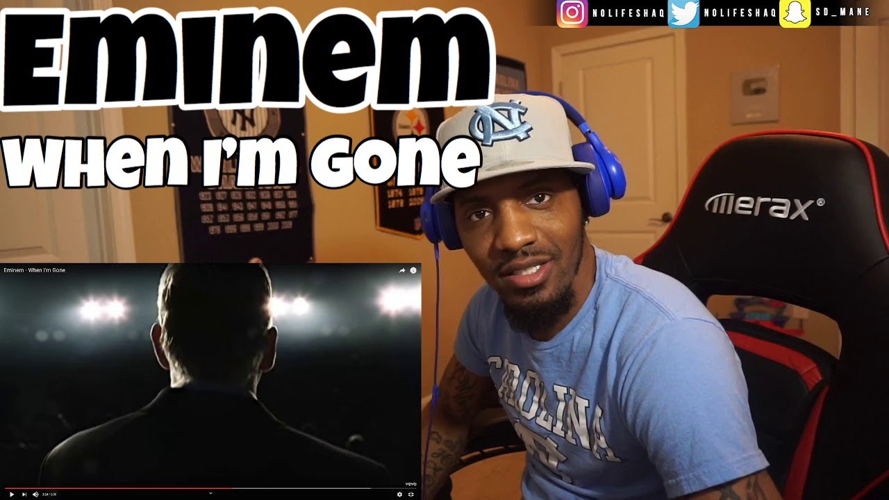 FIRST TIME REACTING TO (Eminem - When I'm Gone )