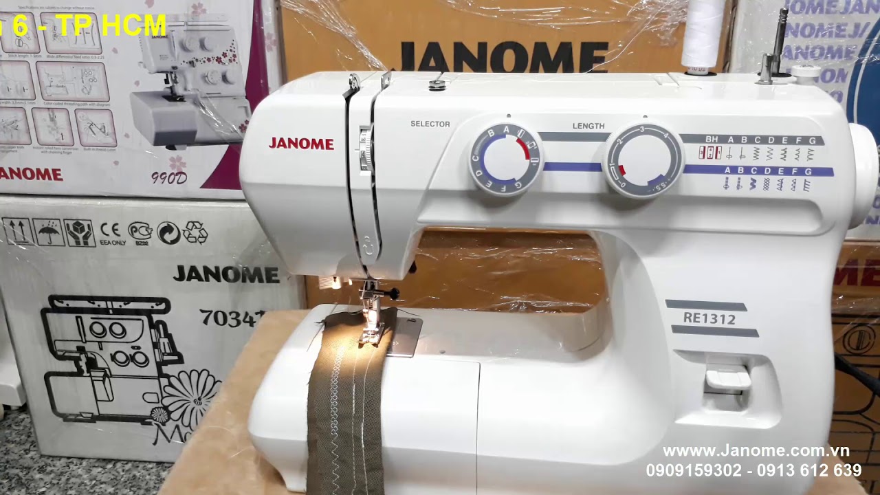 Video Hướng dẫn xử lý rối chỉ trên máy may gia đình Janome RE1312 - Liên Hệ Duy Nhất Số 0967.612.639