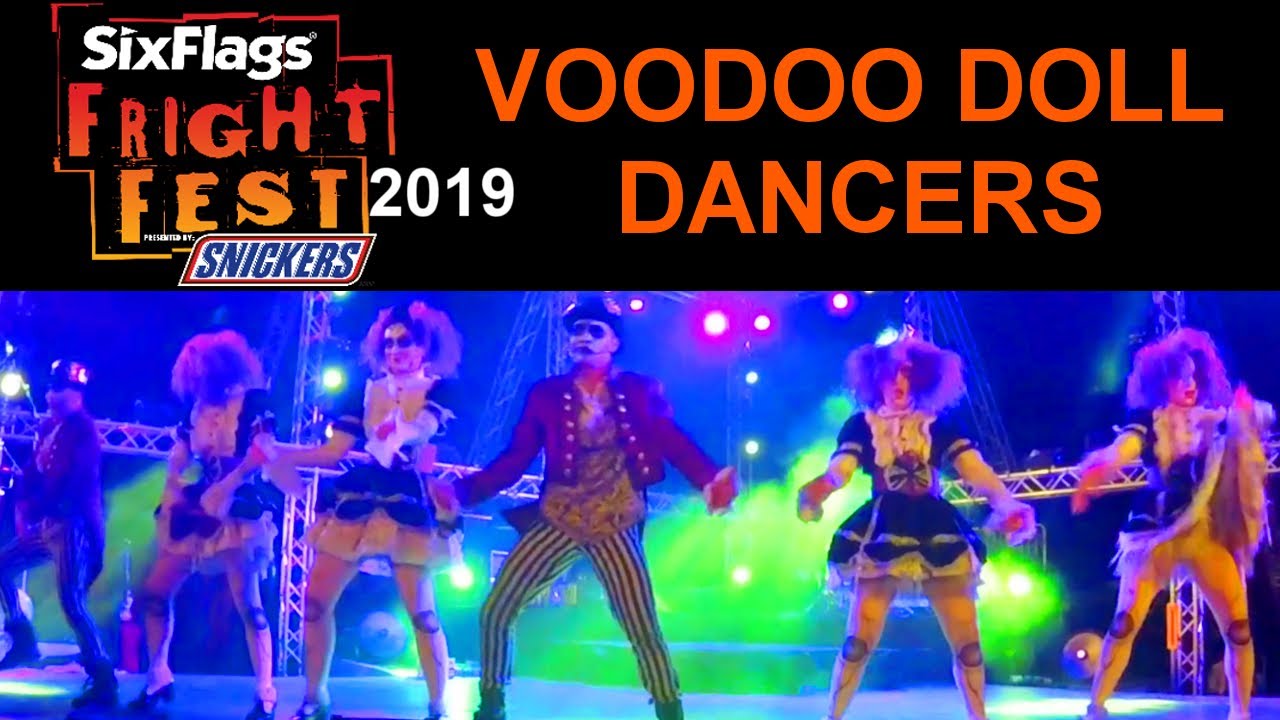 FRIGHT FEST 2019 VOODOO DOLL DANCERS at SIX FLAGS MAGIC MOUNTAIN - Valencia, California