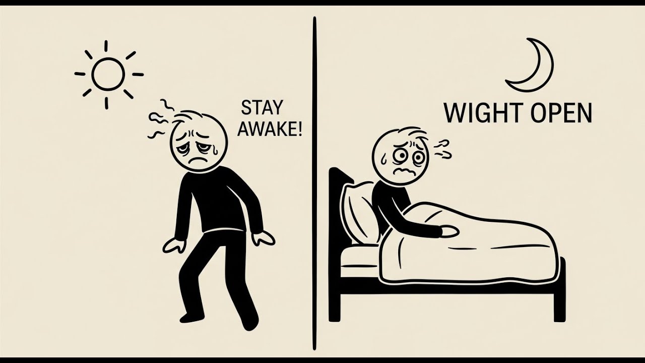 Why you CAN'T sleep and the 3 minute technique that solves it....