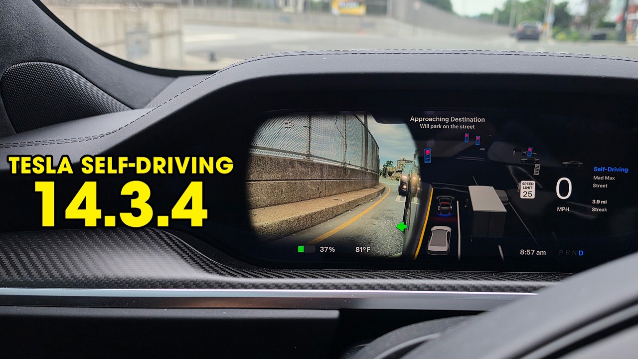 Tesla Self-Driving 14.3.4 &mdash; Первые впечатления