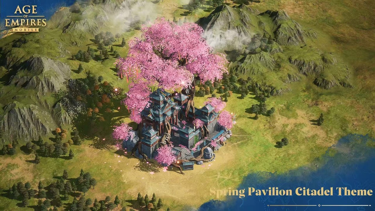 Age of Empires Mobile | Game Assets | Spring Pavilion & Spring Blossom Spirit