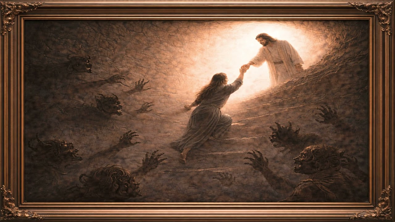 Lord the Savior Saves Us from Evil 4K Frame TV Art Screensaver Wallpaper D