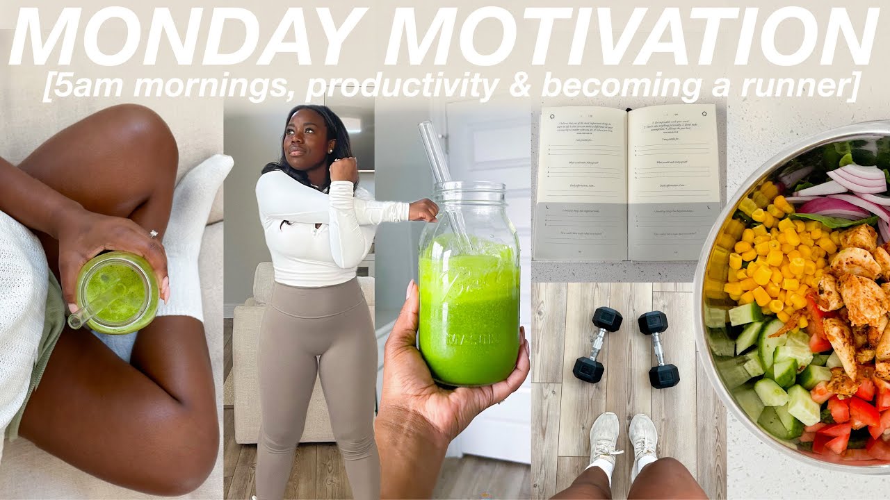 MONDAY MOTIVATION | 5AM morning routine, daily productive routines & becoming a runner
