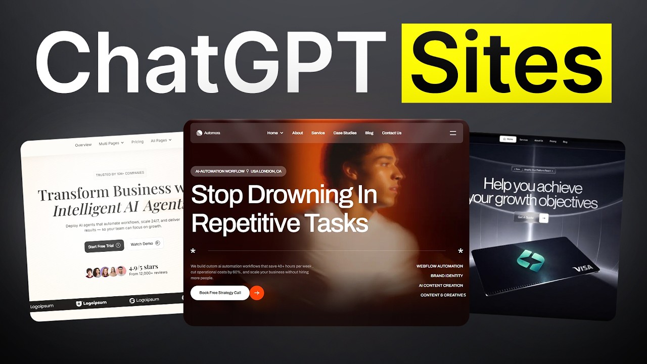 ChatGPT Sites навсегда изменили веб-дизайн! Туториал