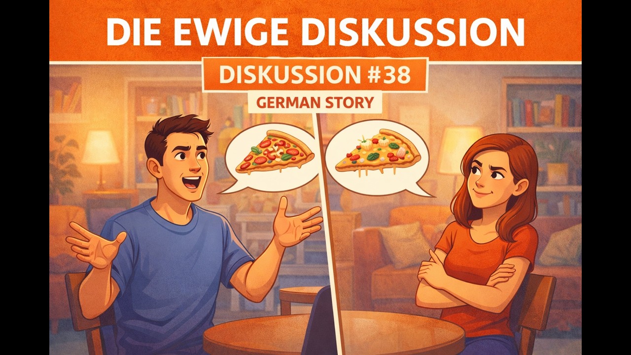 Die ewige Diskussion (The Eternal Discussion) 🗣️🍕 | Learn German with a Story