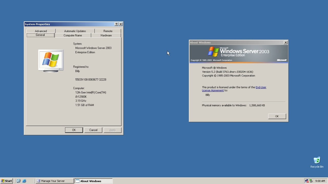 Windows Server 2003 Build 3763